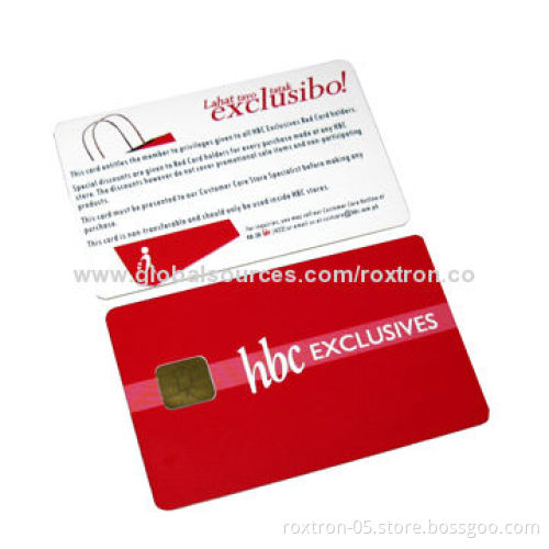Contact IC Smart Card with Smart Chips of SLE5542, SLE4442, SLE4428, SLE5528